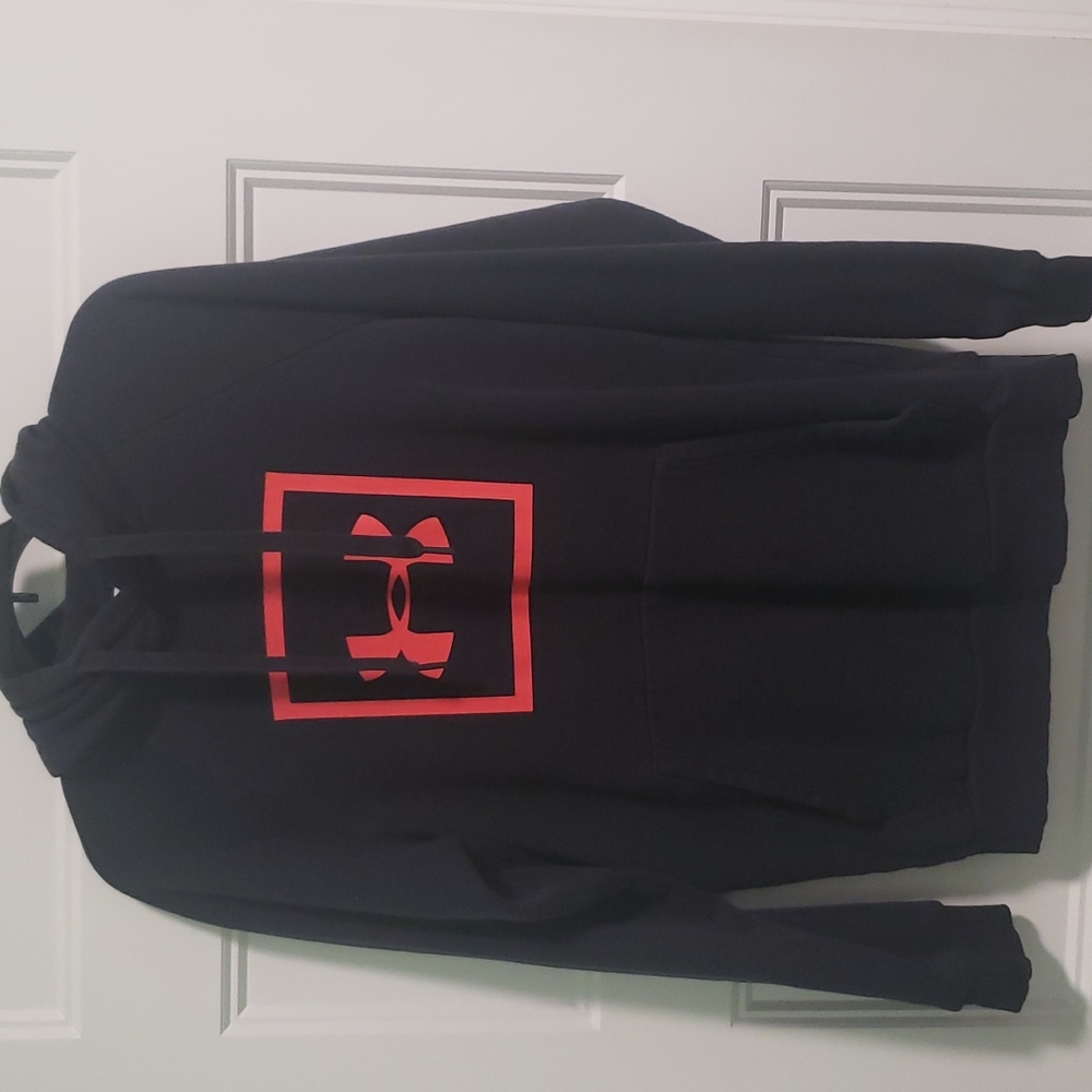 Under Armour Mens Small Black/Red Sweatshirt